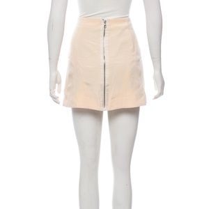 Rag & Bone Silk Zip-Front Mini Skirt (Sz 6)
